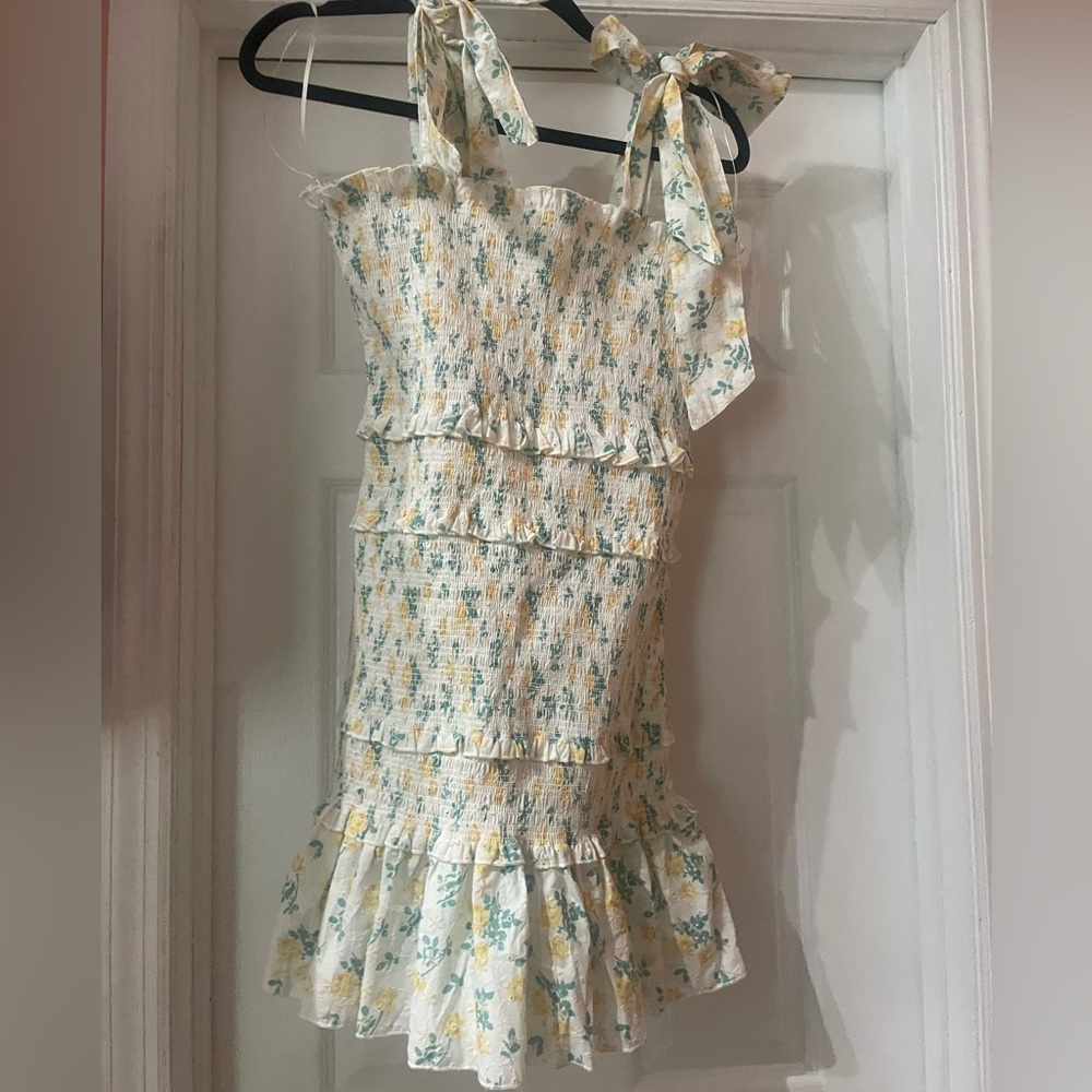 Vici smocked floral summer dress